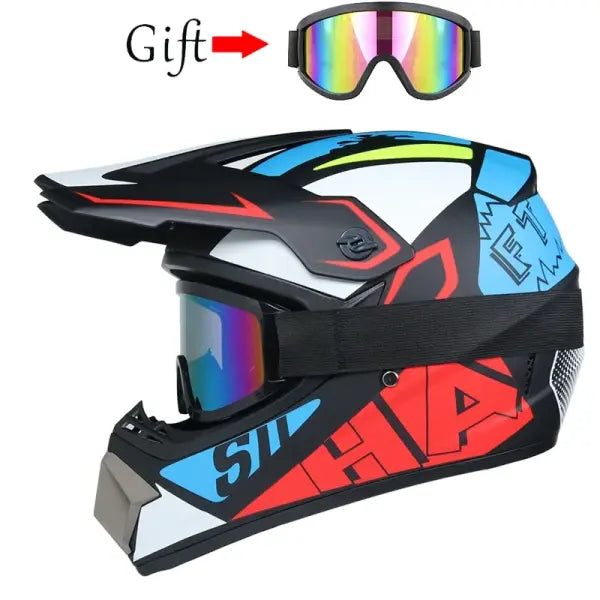 DOT Motocross Helmet ABS Kids Off-Road Downhill Safety - 9 / S