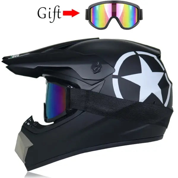 DOT Motocross Helmet ABS Kids Off-Road Downhill Safety - 7 / L