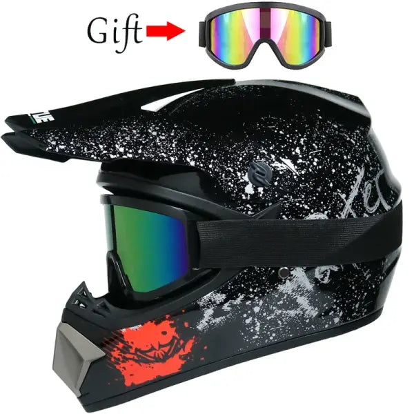 DOT Motocross Helmet ABS Kids Off-Road Downhill Safety - 26 / L