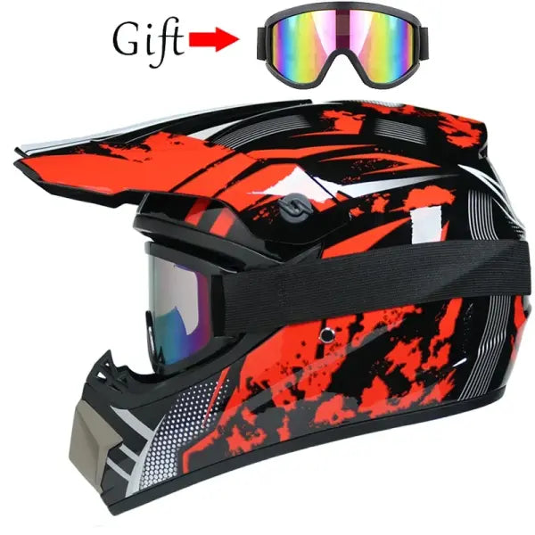 DOT Motocross Helmet ABS Kids Off-Road Downhill Safety - 2 / M