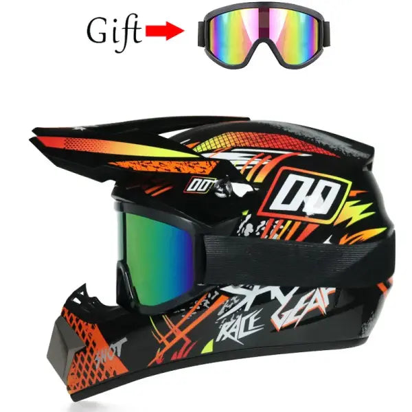 DOT Motocross Helmet ABS Kids Off-Road Downhill Safety - 23a / M