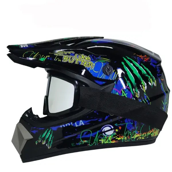 DOT Motocross Helmet ABS Kids Off-Road Downhill Safety - 25 / M