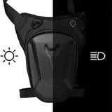 Waterproof Motorcycle Leg Bag EVA Crossbody Riding Gear - BJ706black