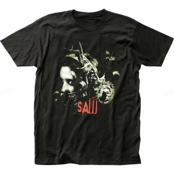 SAW Movie Horror Graphic T-Shirt - Vintage Cotton Cult Classic Mystery Tee - 0361 / XL