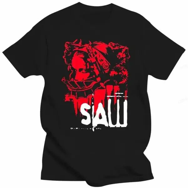 SAW Movie Horror Graphic T-Shirt - Vintage Cotton Cult Classic Mystery Tee - 0362 / XXXL