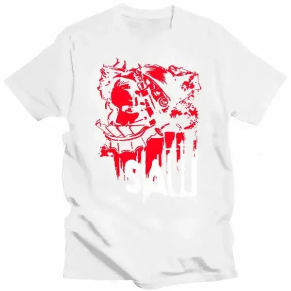 SAW Movie Horror Graphic T-Shirt - Vintage Cotton Cult Classic Mystery Tee - 030 / XXL