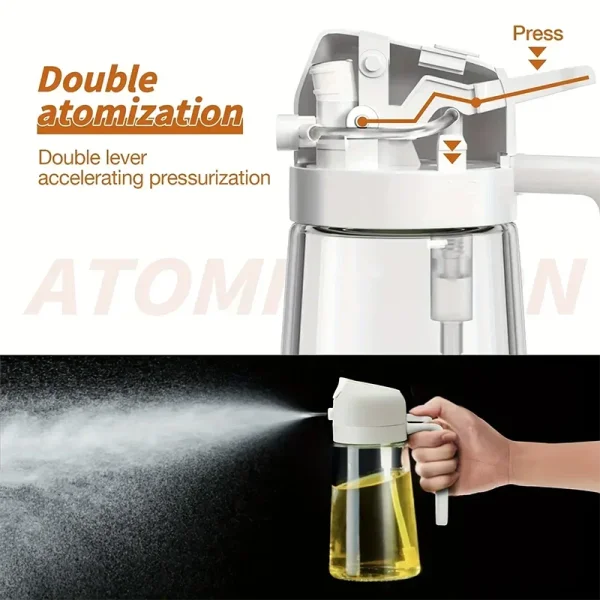 Multi-functional 2-in-1 Oil Spray Bottle for Kitchen Use 500ML - Himpall