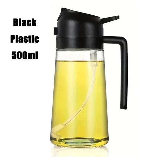 Multi-functional 2-in-1 Oil Spray Bottle for Kitchen Use 500ML - Himpall