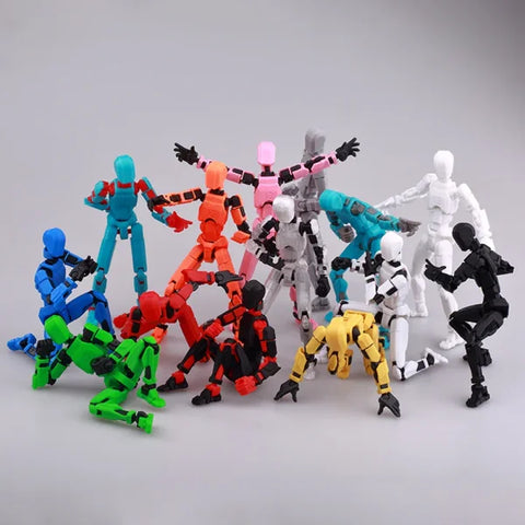 Multi-Jointed 3D Printed Shapeshift Robot 2.0 – 13 Movable Action Figures for Kids & Adults - Himpall