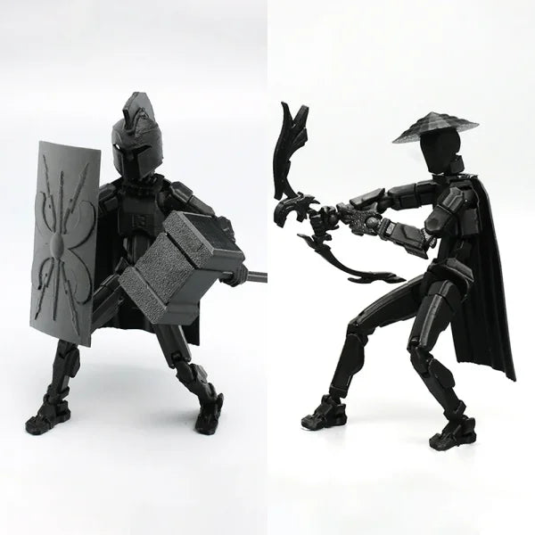 Multi-Jointed 3D Printed Shapeshift Robot 2.0 – 13 Movable Action Figures for Kids & Adults - Himpall