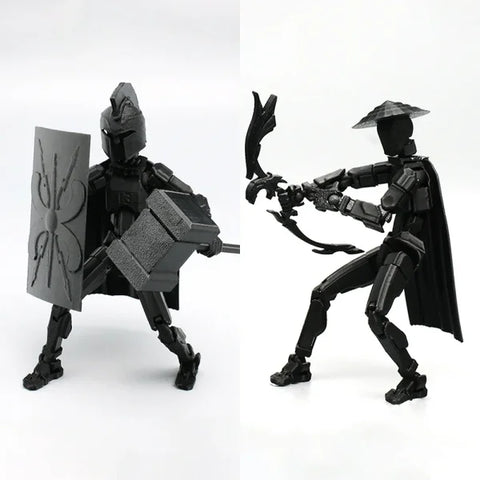 Multi-Jointed 3D Printed Shapeshift Robot 2.0 – 13 Movable Action Figures for Kids & Adults - Himpall
