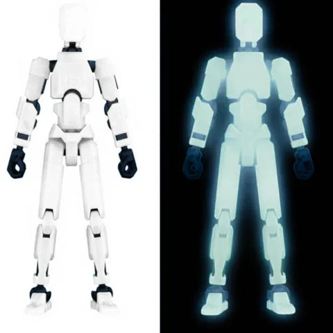 Multi-Jointed 3D Printed Shapeshift Robot 2.0 – 13 Movable Action Figures for Kids & Adults - Himpall