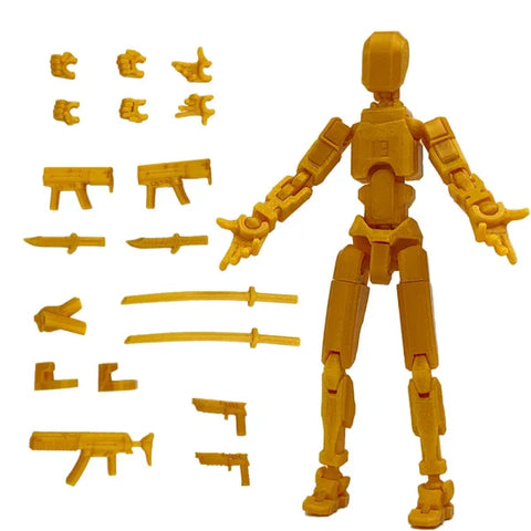 Multi-Jointed 3D Printed Shapeshift Robot 2.0 – 13 Movable Action Figures for Kids & Adults - Himpall