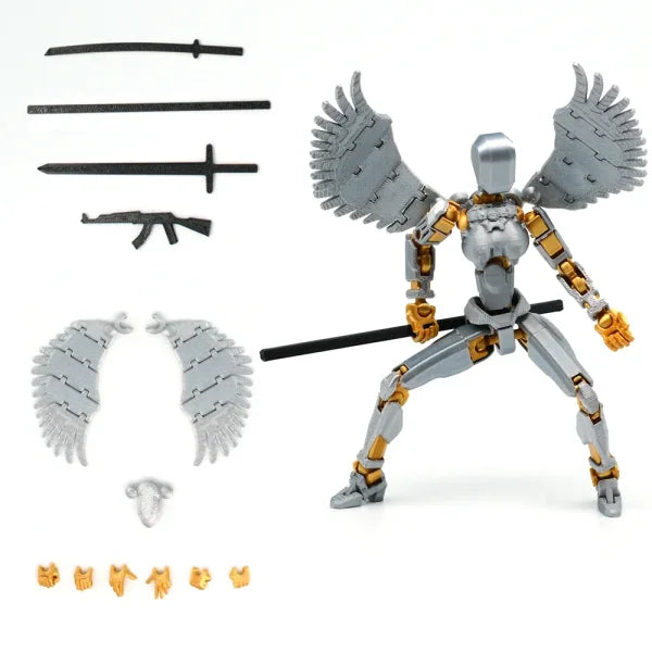 Multi-Jointed 3D Printed Shapeshift Robot 2.0 – 13 Movable Action Figures for Kids & Adults - Himpall