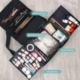 Multi-Layer Tool Kit Storage Case for Manicure and Cosmetics