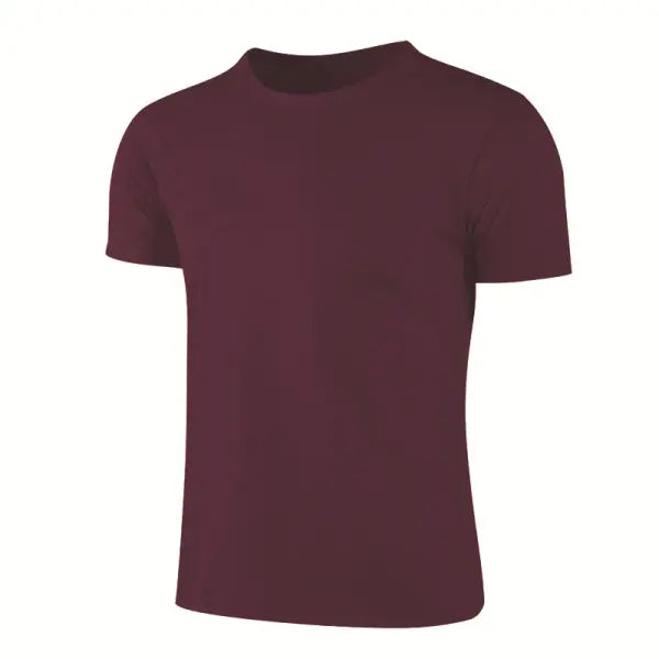 Multicolor Quick Dry Short Sleeve Sport T-Shirt for Fitness Training - Burgundy / M