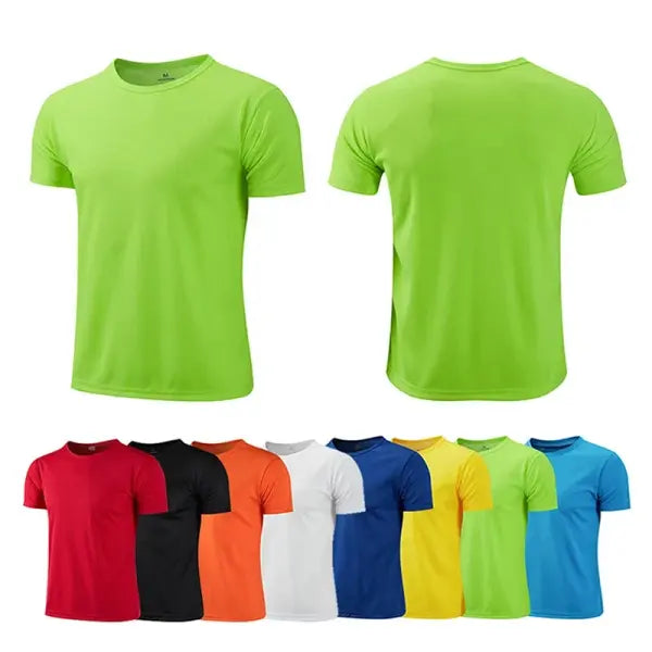 Multicolor Quick Dry Short Sleeve Sport T-Shirt for Fitness Training