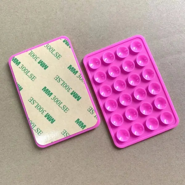 Multifunctional Mobile Phone Silicone Suction Cup 24 Square Mobile Phone Single-Sided Case Anti-Slip Holder Mount