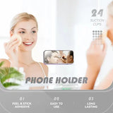 Multifunctional Mobile Phone Silicone Suction Cup 24 Square Mobile Phone Single-Sided Case Anti-Slip Holder Mount