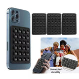 Multifunctional Mobile Phone Silicone Suction Cup 24 Square Mobile Phone Single-Sided Case Anti-Slip Holder Mount