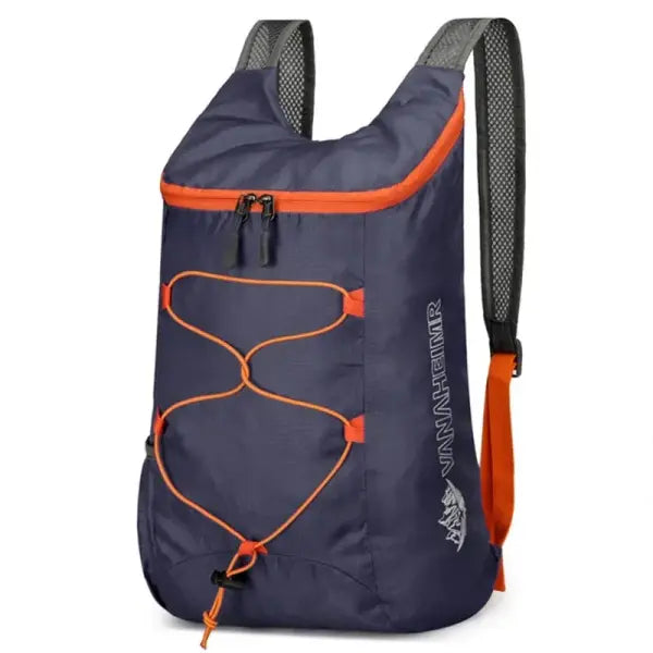 Vanaheimr Multifunctional Outdoor Folding Backpack Waterproof Sports Bag - Dark Blue