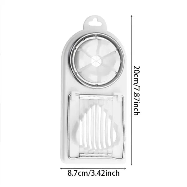 Multifunctional PP Base egg cutter 2-in-1 stainless steel wire pull egg cutter for hanging high-quality kitchen