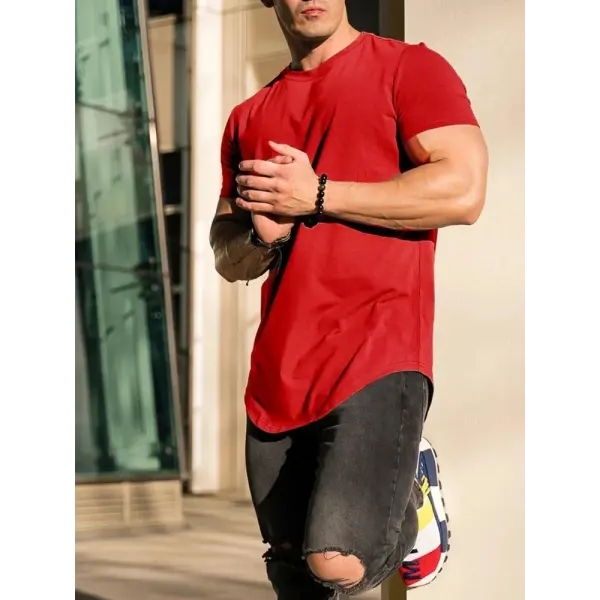Muscle Fitness T-shirt Summer Men’s Athleisure Workout short sleeve T-shirt High Quality cotton Men T-shirt Gym Sport
