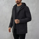 Polyester Winter Jacket Mid-Length Warm Casual Apparel