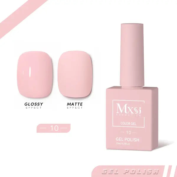 Mxsi 15ml Gel Nail Polish - Professional UV/LED Soak Off Nail Art Varnish & Top Coat - Mxsi 10 / CHINA
