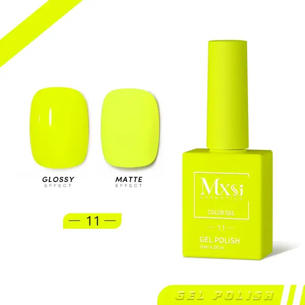 Mxsi 15ml Gel Nail Polish - Professional UV/LED Soak Off Nail Art Varnish & Top Coat - Mxsi 11 / CHINA