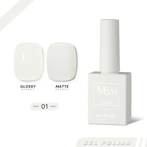Mxsi 15ml Gel Nail Polish - Professional UV/LED Soak Off Nail Art Varnish & Top Coat - Mxsi 1 / CHINA