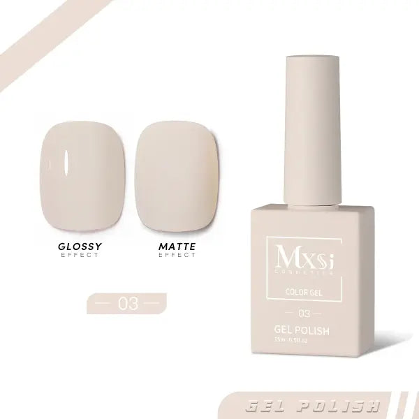 Mxsi 15ml Gel Nail Polish - Professional UV/LED Soak Off Nail Art Varnish & Top Coat - Mxsi 3 / CHINA