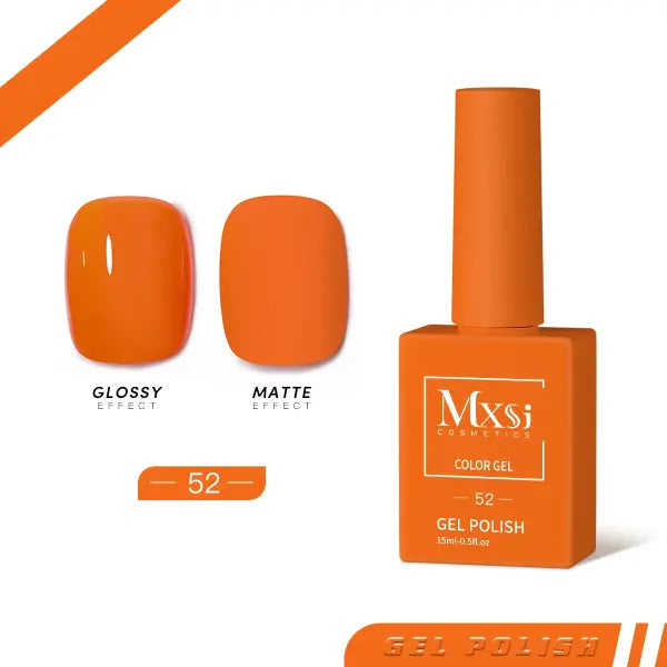 Mxsi 15ml Gel Nail Polish - Professional UV/LED Soak Off Nail Art Varnish & Top Coat - Mxsi 52 / CHINA