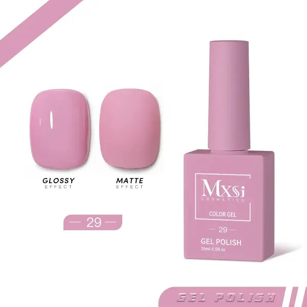 Mxsi 15ml Gel Nail Polish - Professional UV/LED Soak Off Nail Art Varnish & Top Coat - Mxsi 29 / CHINA