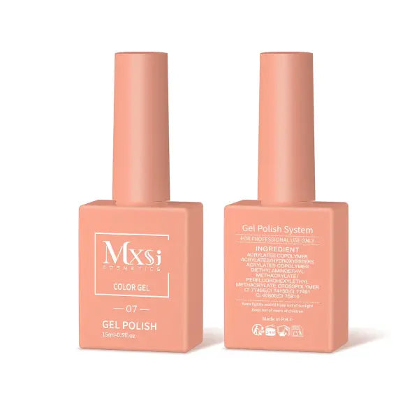 Mxsi 15ml Gel Nail Polish - Professional UV/LED Soak Off Nail Art Varnish & Top Coat