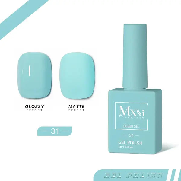 Mxsi 15ml Gel Nail Polish - Professional UV/LED Soak Off Nail Art Varnish & Top Coat - Mxsi 31 / CHINA