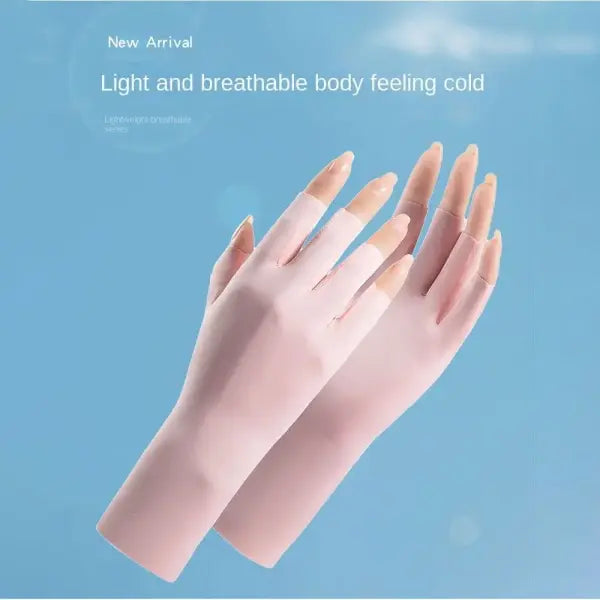 Nail Art UV Protection Gloves Fabric One Size Skin Safety Tool