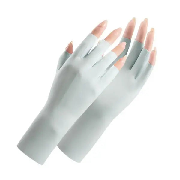 Nail Art UV Protection Gloves Fabric One Size Skin Safety Tool