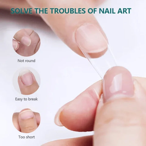Nailpop Acrylic Nail Tips Size 0-9 600pcs for Finger Nails - Himpall
