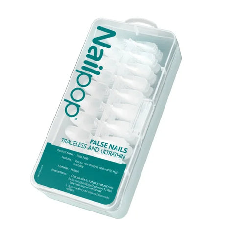 Nailpop Acrylic Nail Tips Size 0-9 600pcs for Finger Nails - Himpall
