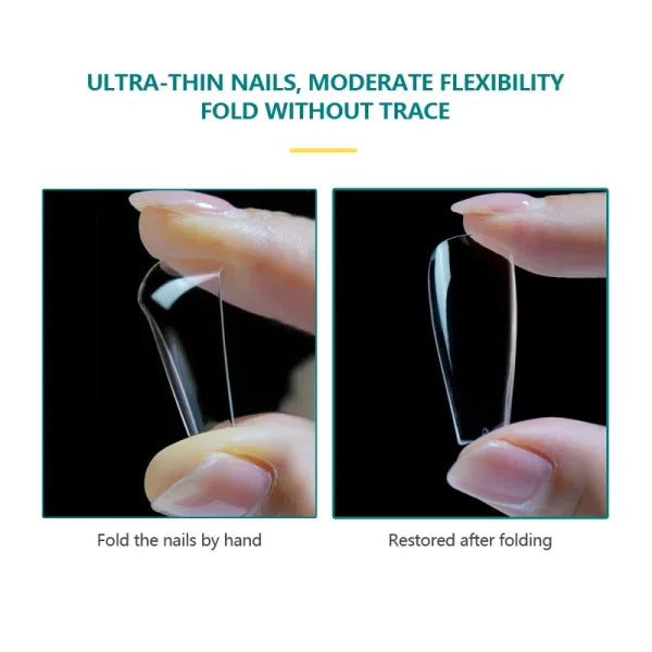 Nailpop Acrylic Nail Tips Size 0-9 600pcs for Finger Nails - Himpall
