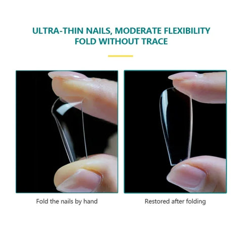 Nailpop Acrylic Nail Tips Size 0-9 600pcs for Finger Nails - Himpall