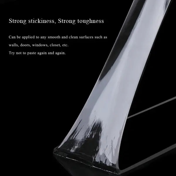 Nano Tape Waterproof Wall Stickers Traceless Removable Kitchen Bathroom Accessories Home Decor Transparent Double Sided