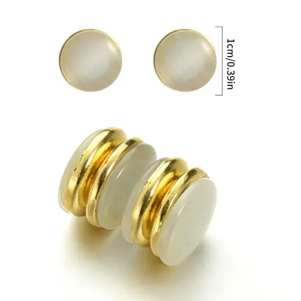 Natural Opal Magnetic Earrings Healthcare Weight Loss Slimming Non Piercing Ear Clip Earrings Stimulating Acupoints