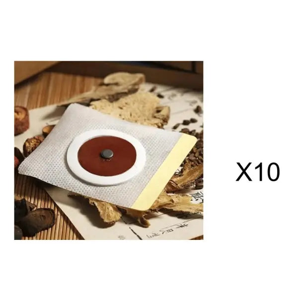 Navel Belly Button Patch Slimming Patch Abdomen Magnetic Detox Sticker - 10 Pcs Opp Red