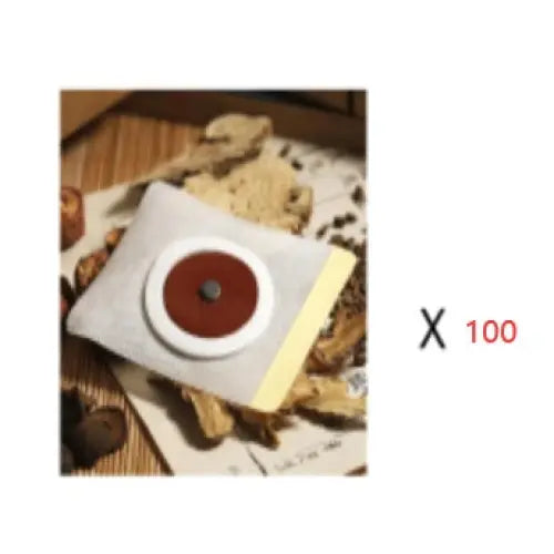 Navel Belly Button Patch Slimming Patch Abdomen Magnetic Detox Sticker - 100Pcs Opp Red