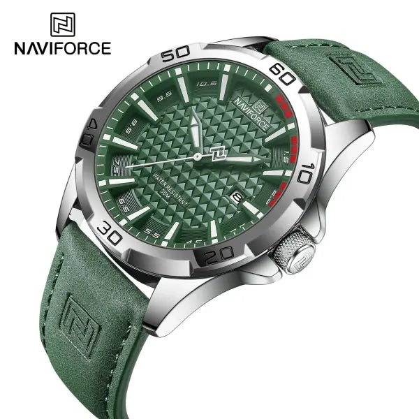 NAVIFORCE Men Fashion Quartz Watch with Round Alloy Case Shape - SGNGN-