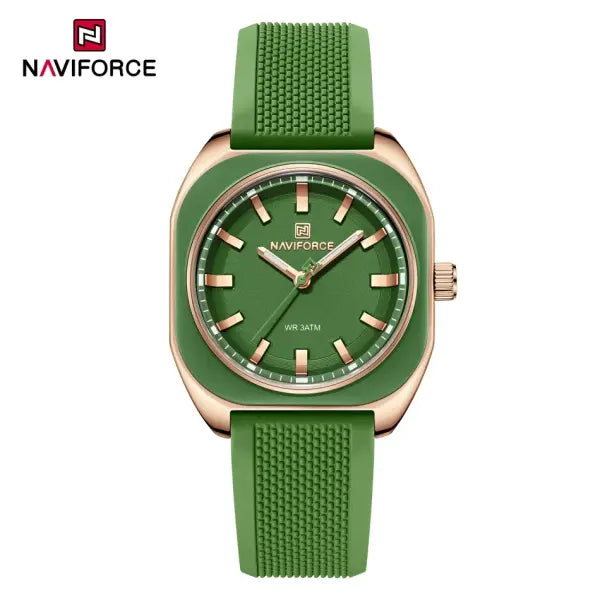 Polygon quartz silicone watch for daily elegance - RGGNGN