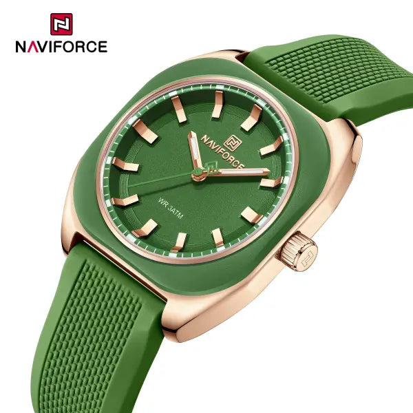 Polygon quartz silicone watch for daily elegance - RGGNGN-