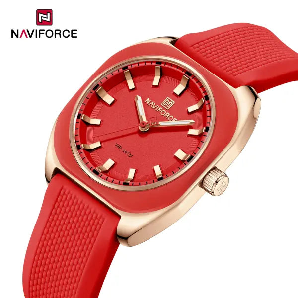 Polygon quartz silicone watch for daily elegance - RGRR-